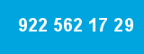 922 562 17 29 922 562 17 29